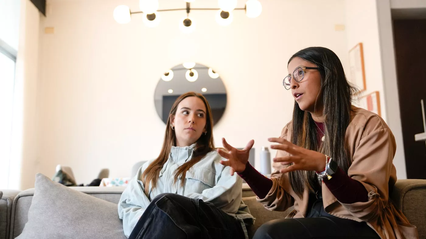 Silvana Espinosa y Valentina Díaz