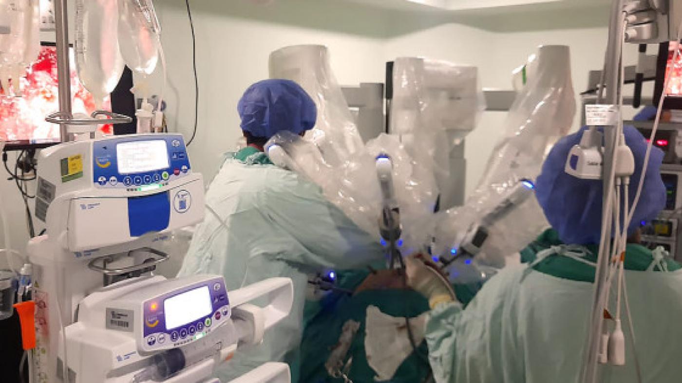 Cirugía robótica en ginecología.