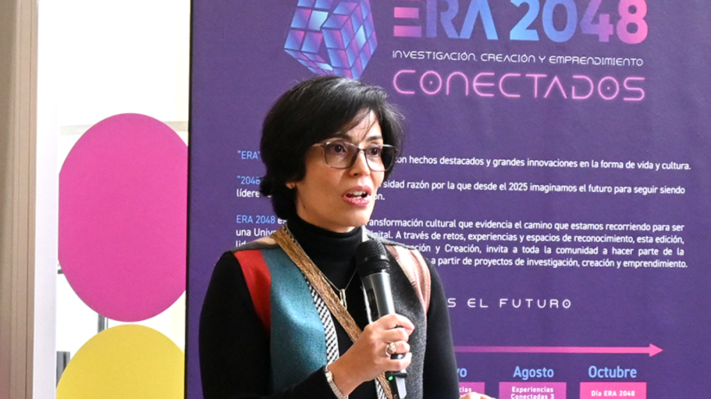 Jimena Hurtado, vicerrectora de Investigación y Creación