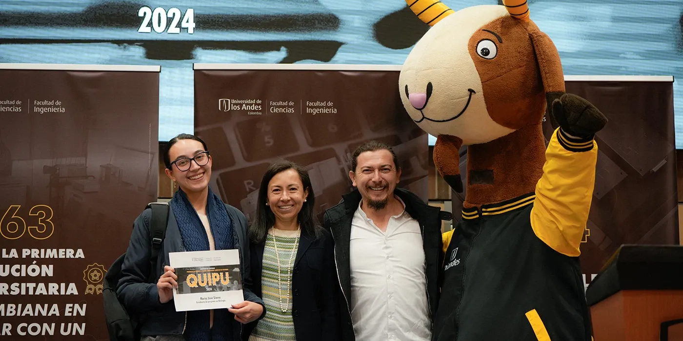 Ganadores del concurso para nombrar el computador cuántico de Uniandes.