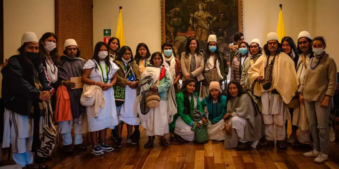 Líderes arhuacos en Uniandes