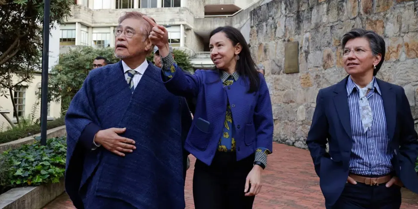 YoungHoon KWAAK, Rectora Raquel Bernal y la Alcaldesa Claudia López