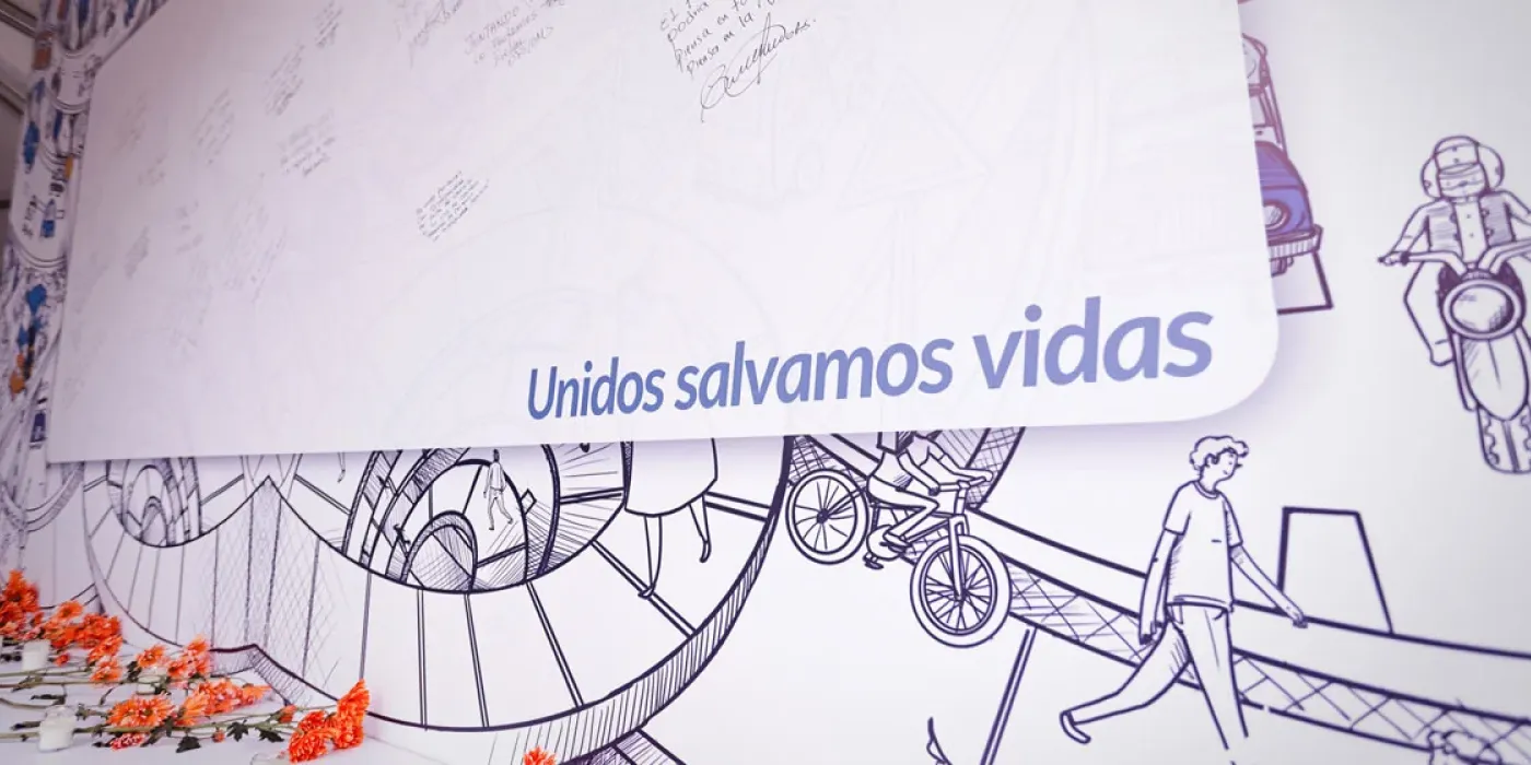 Homenaje a las víctimas de siniestros viales