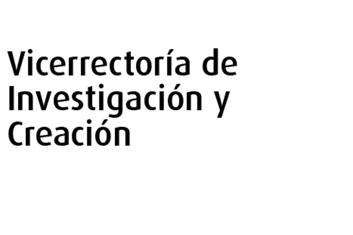 Vicerrectoría de Investigación y Creación
