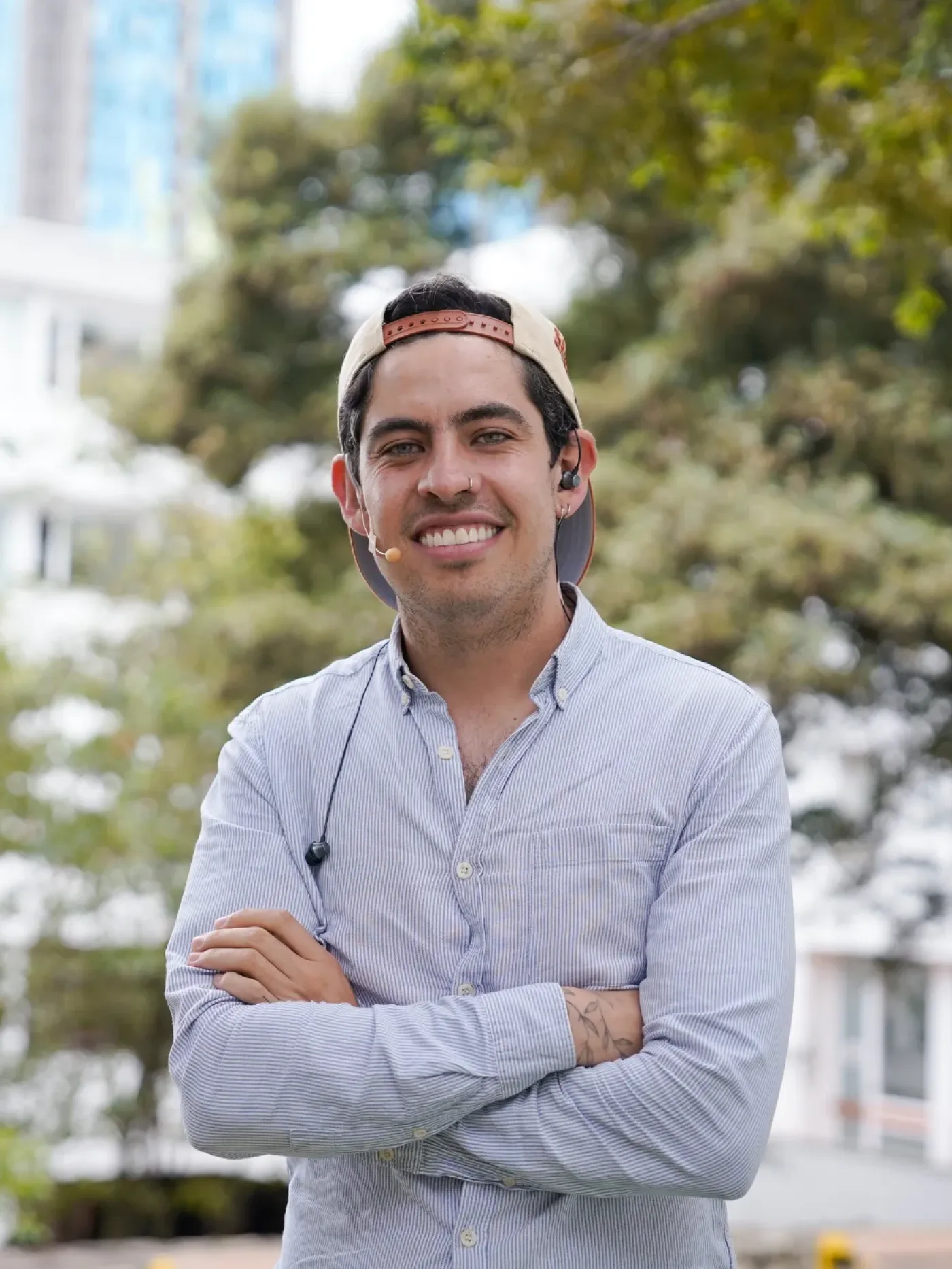 Santiago Higuera, creador de contenido y anfitrión del evento S.H.A.R.E.D.