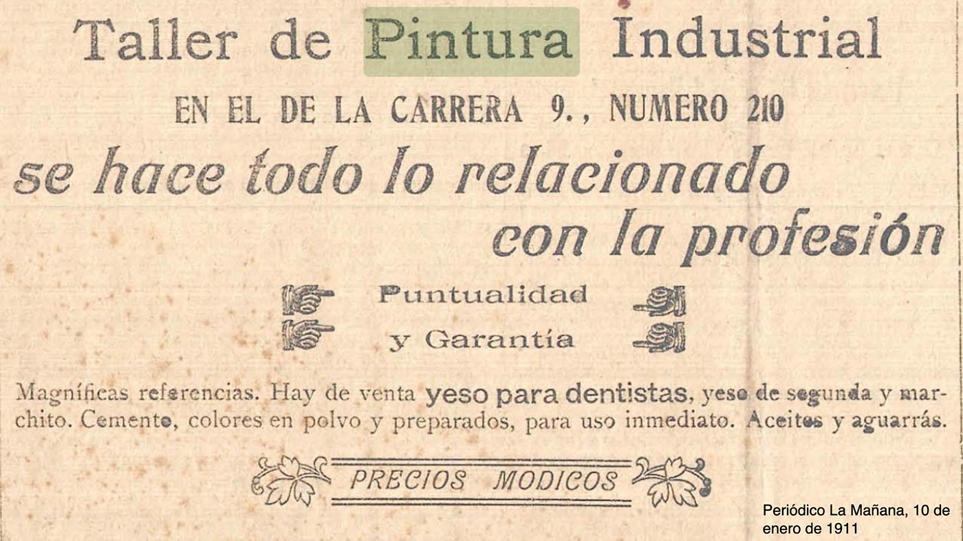 Recortes de prensa sobre las pinturas de la época