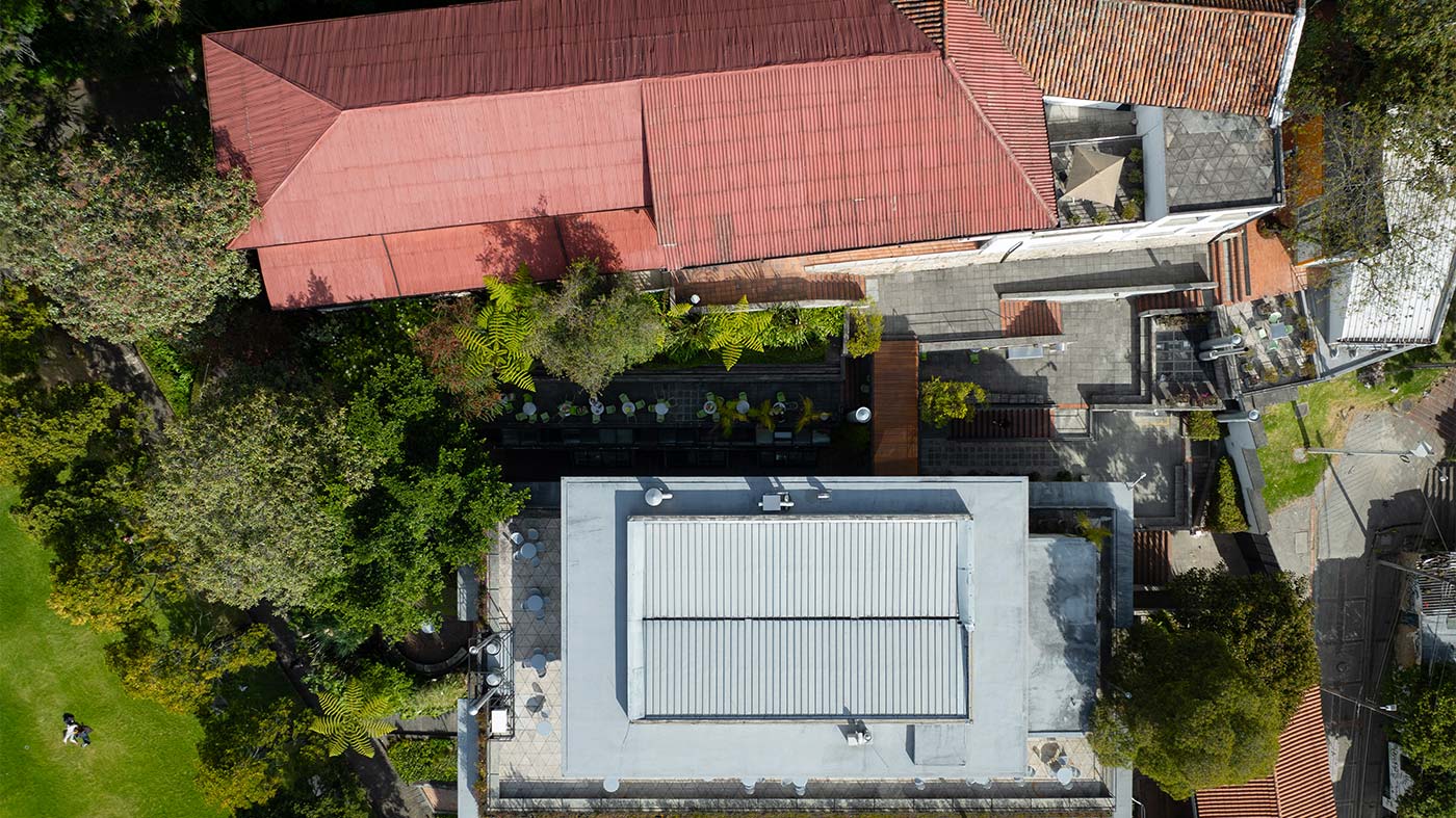 Terrazas verdes de la Universidad de los Andes