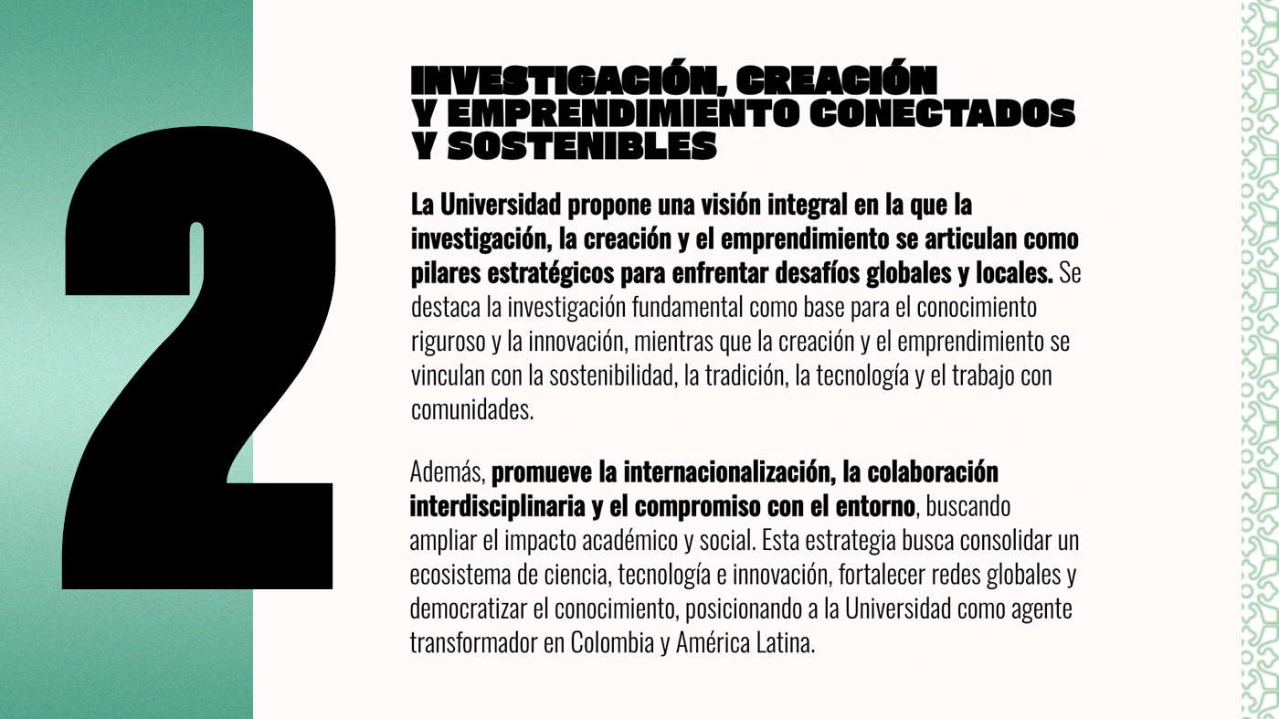 Investigación, creación y emprendimiento conectados y sostenibles