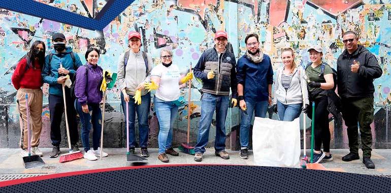Los Andes se une a las jornadas de limpieza del centro de Bogotá