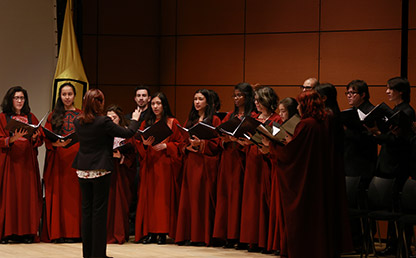 Miembros del Coro de la Universidad de los Andes 