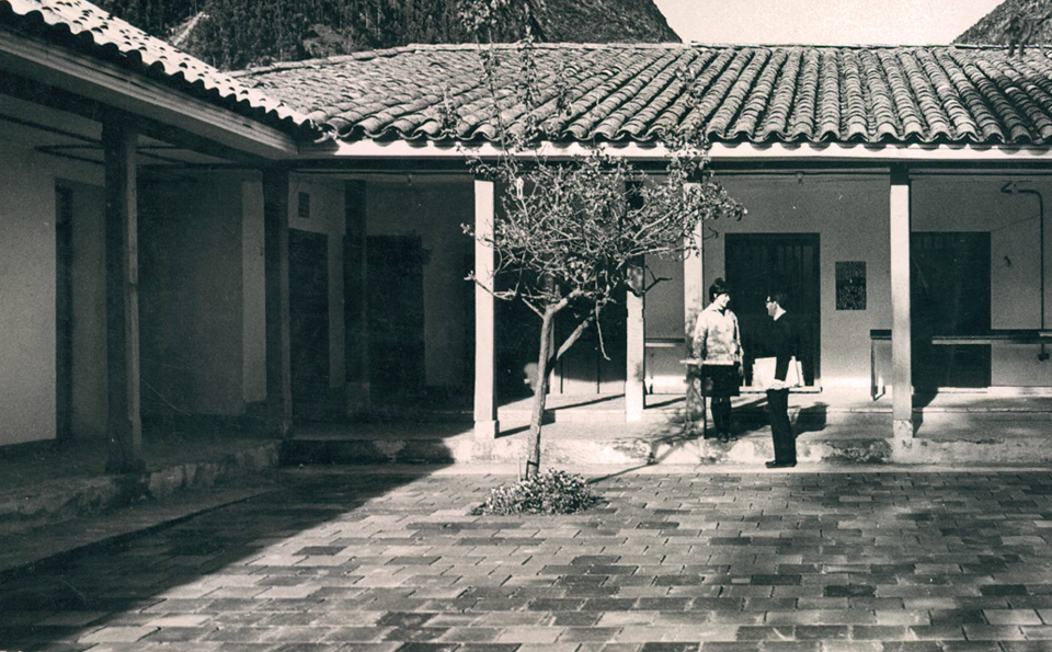 Imagen antigua del campus de la Universidad de los Andes