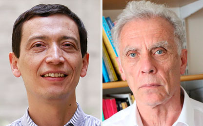 Gonzalo Vargas, profesor del Cider, y Francisco Panizza, investigador del Centro para América Latina y el Caribe de la London School of Economics. 