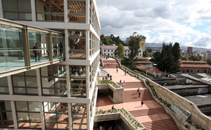 Foto panorámica del campus de Uniandes