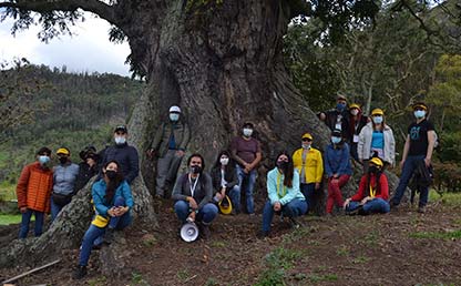 Foto de voluntarios durante la Sembratón en la Hacienda el Noviciado