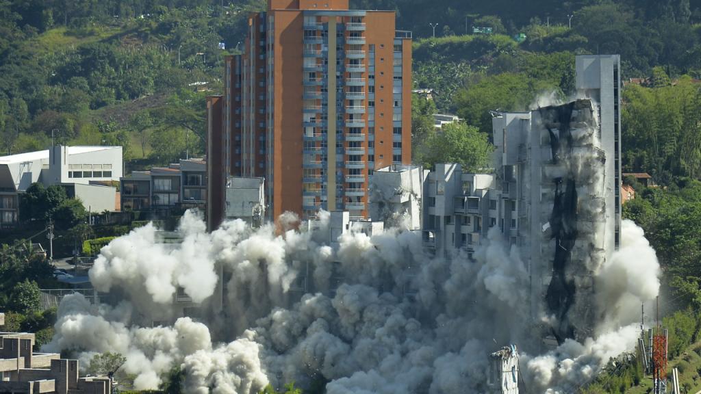 Desplome del edificio Space en la ciudad de Medellín