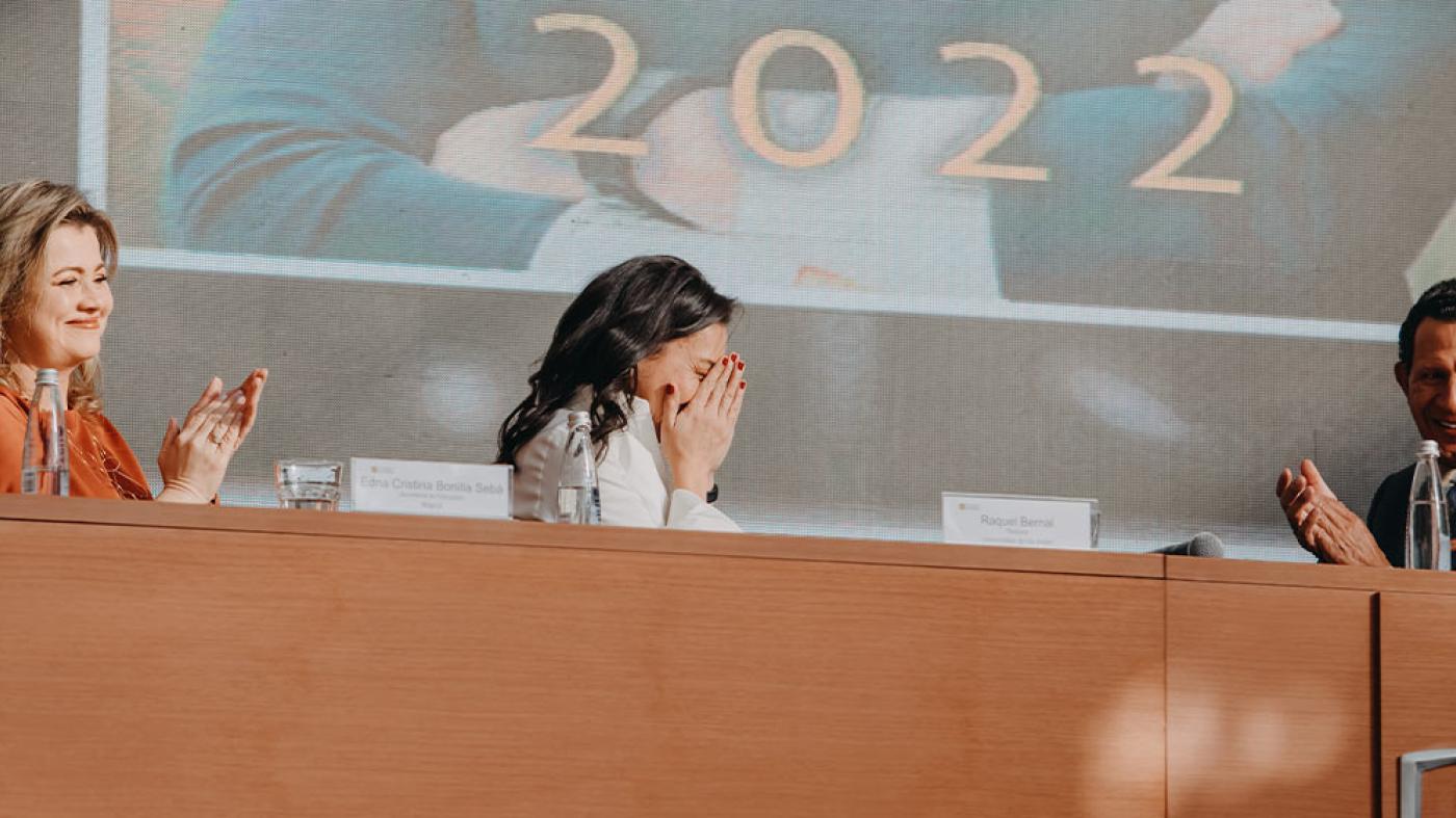Posesión de Raquel Bernal como rectora de la Universidad de los Andes
