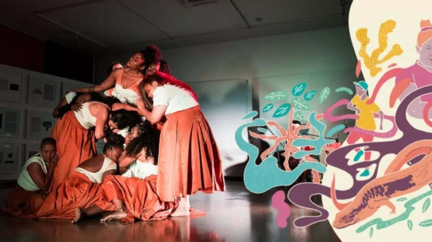 Muestra de danza de la Fundación Casa Tumac: Una falda bien puesta.