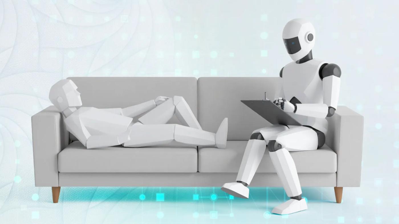 Imagen de un robot como terapeuta.