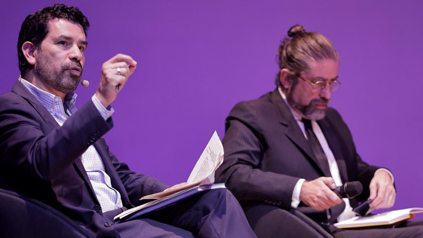 Ernesto Cortés y Aquiles Arrieta