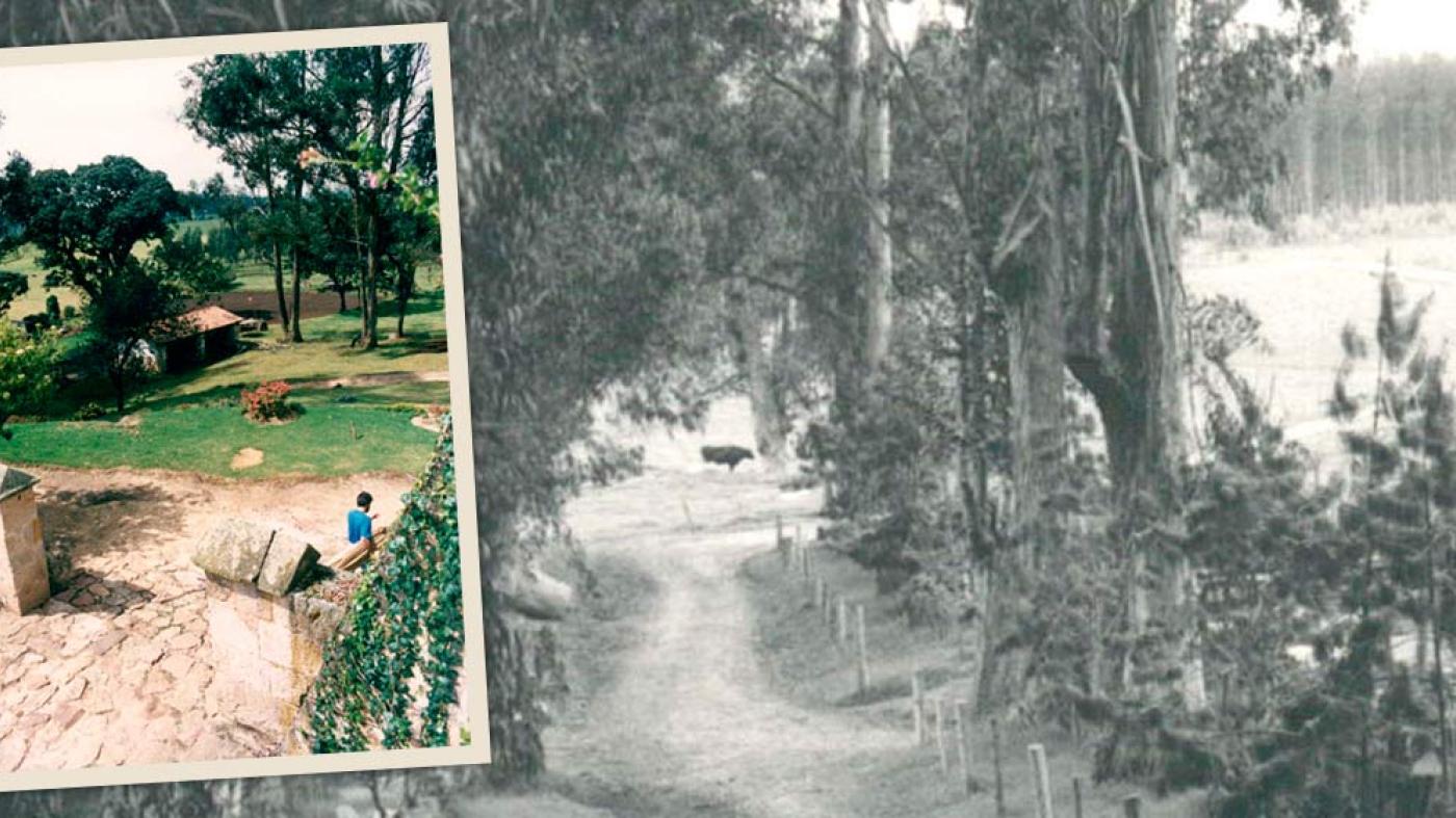 Fotos del antes y después de la entrada de la Hacienda