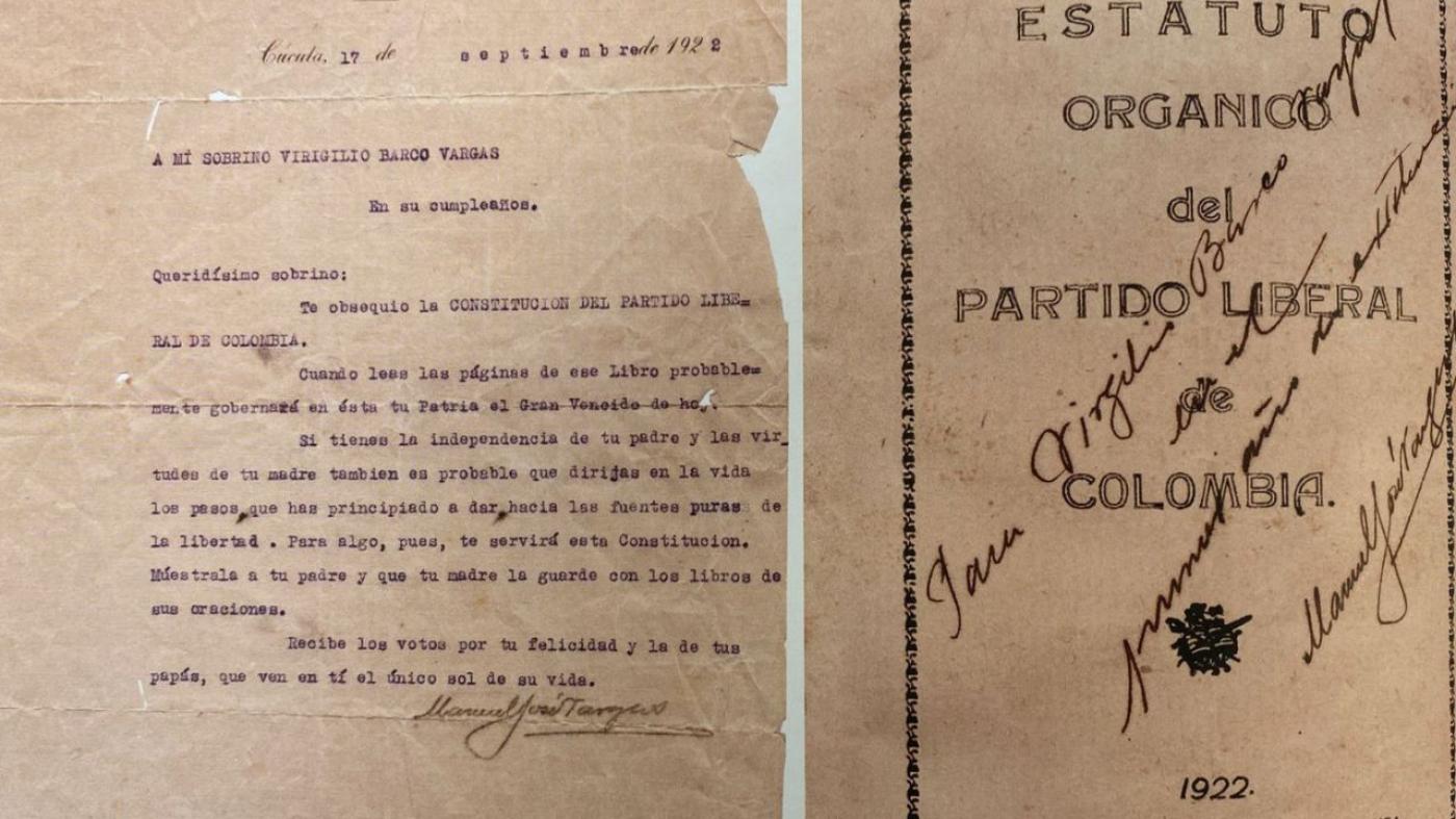 virgio barco exposición estatuto liberal