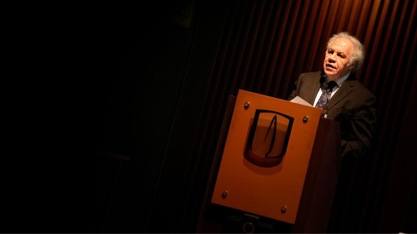 Luis Almagro, en su presentación