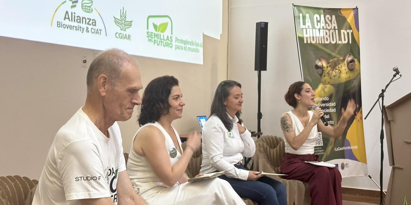 Personas exponiendo