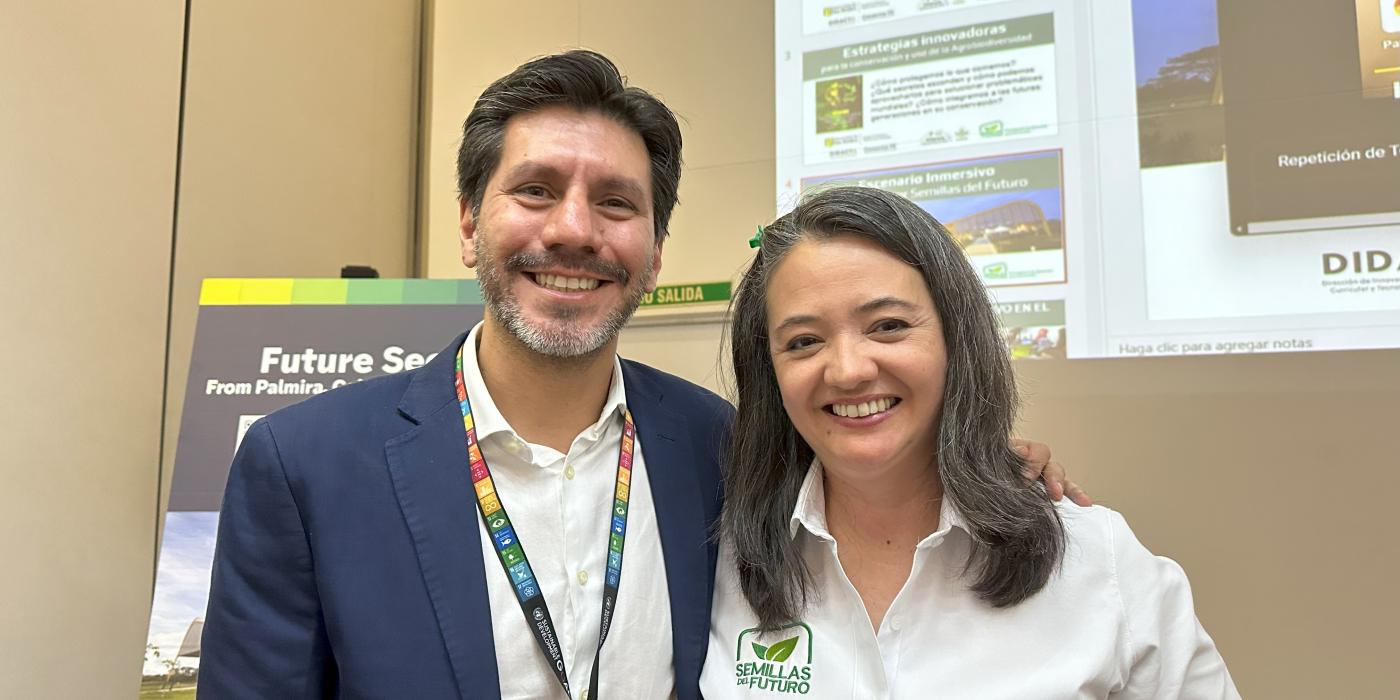 Felipe Roa y representante CIAT