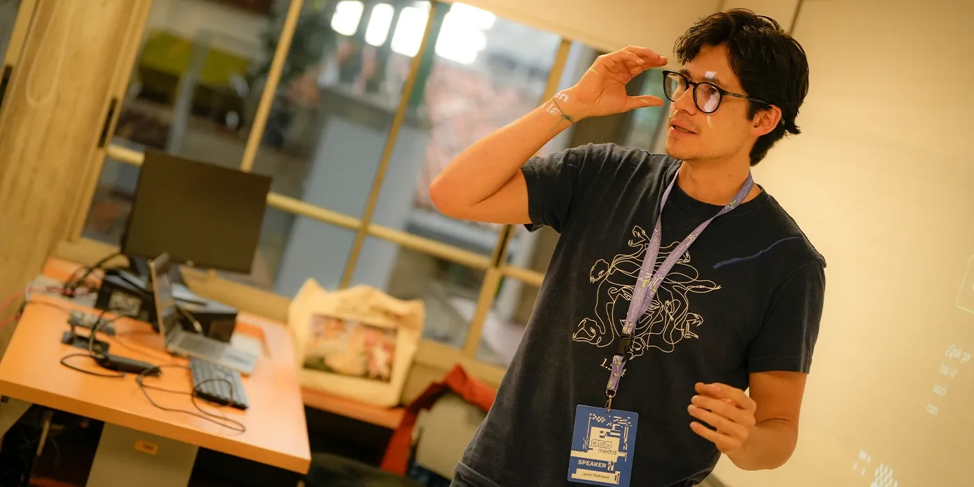 Jaime Rodríguez, profesor de Narrativas digitales.