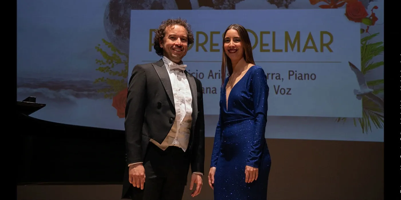 Foto del pianista Mauricio Arias-Esguerra y la mezzosoprano Juana Monsalve