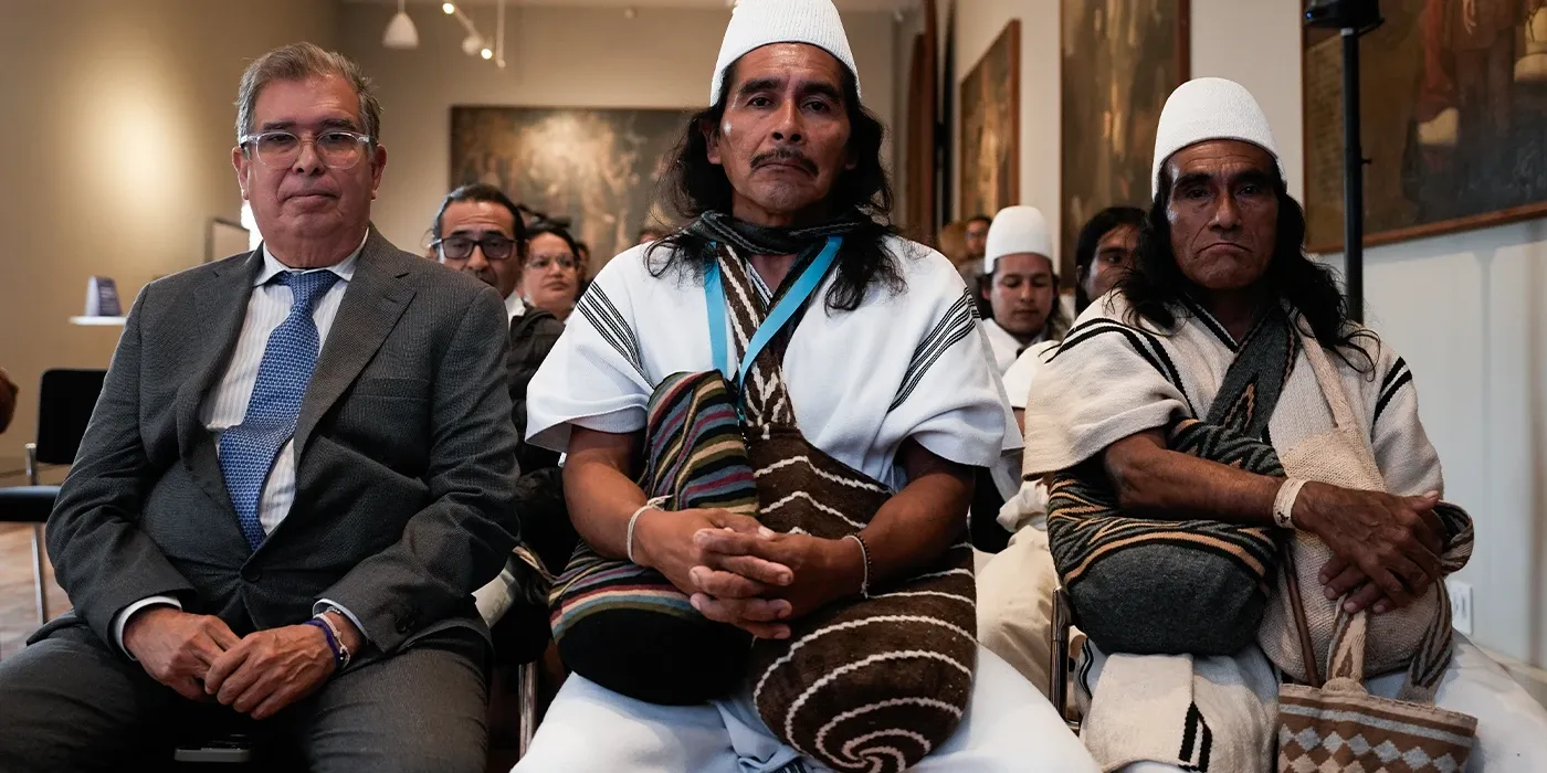 Luis Salcedo Zalabata, gobernador del Cabildo Arhuaco del Magdalena y La Guajira, r