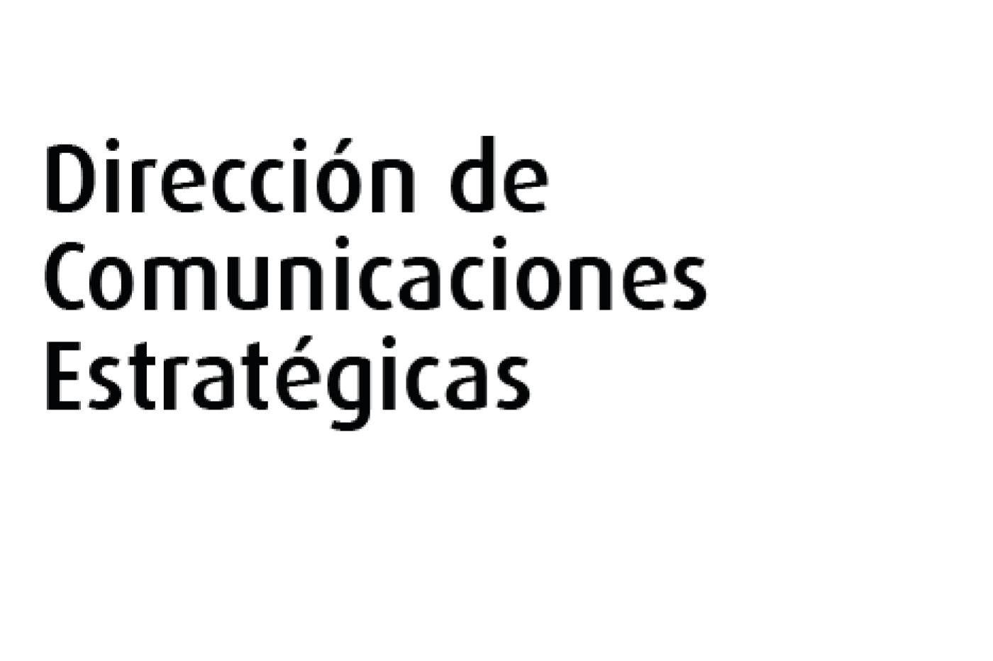 Dirección de comunicaciones estratégicas