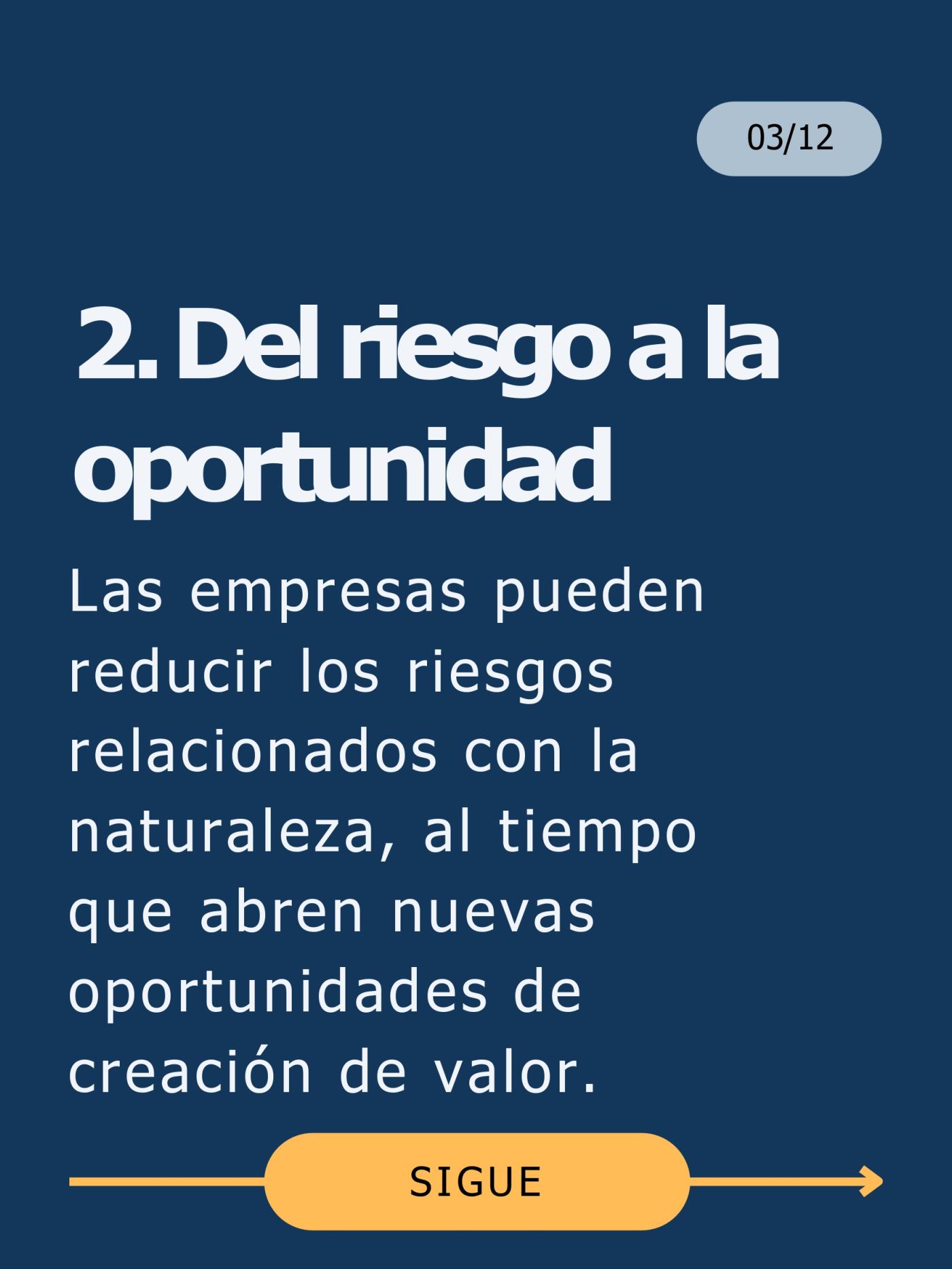 Del riesgo a la oportunidad