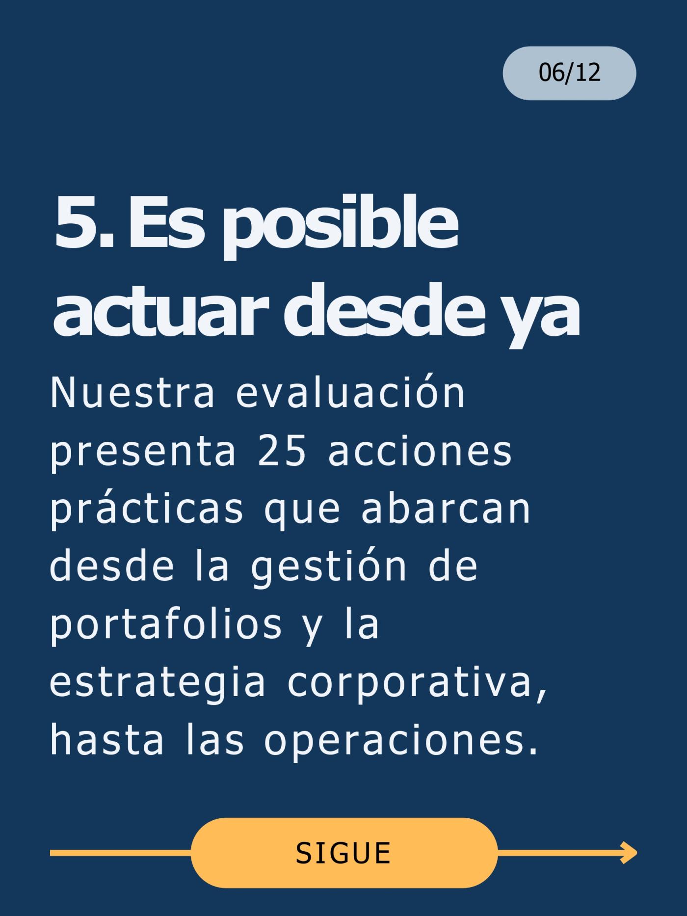Actuar desde ya