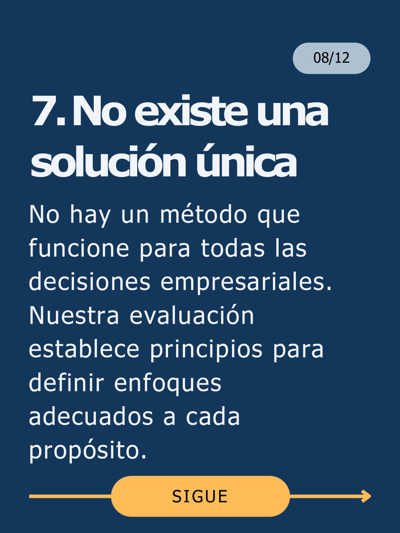 Solución única