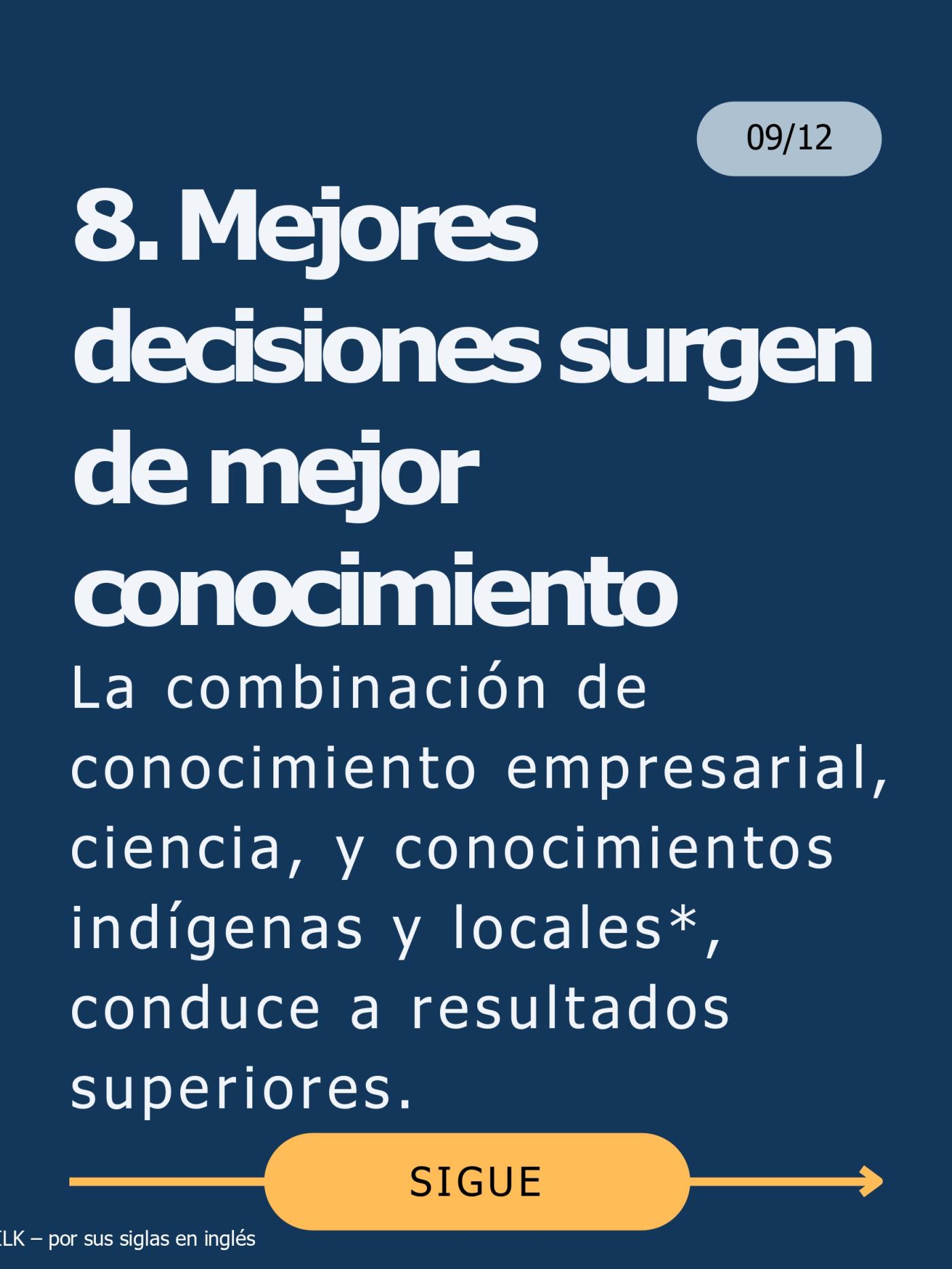 Mejor conocimiento