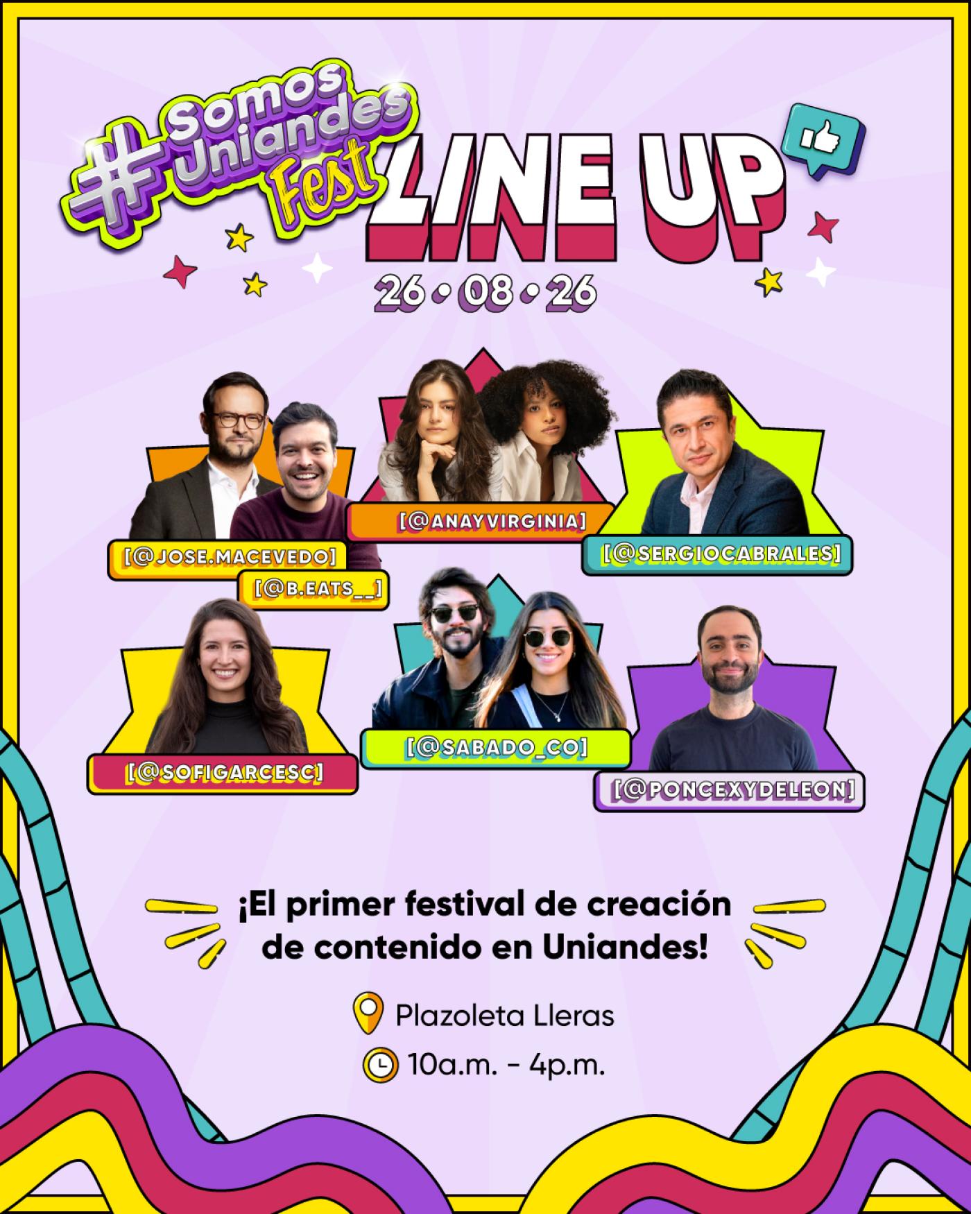 Agenda de Somosuniandes fest