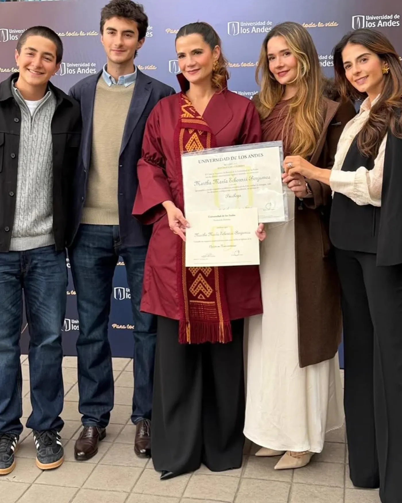 Martha el día de su graduación