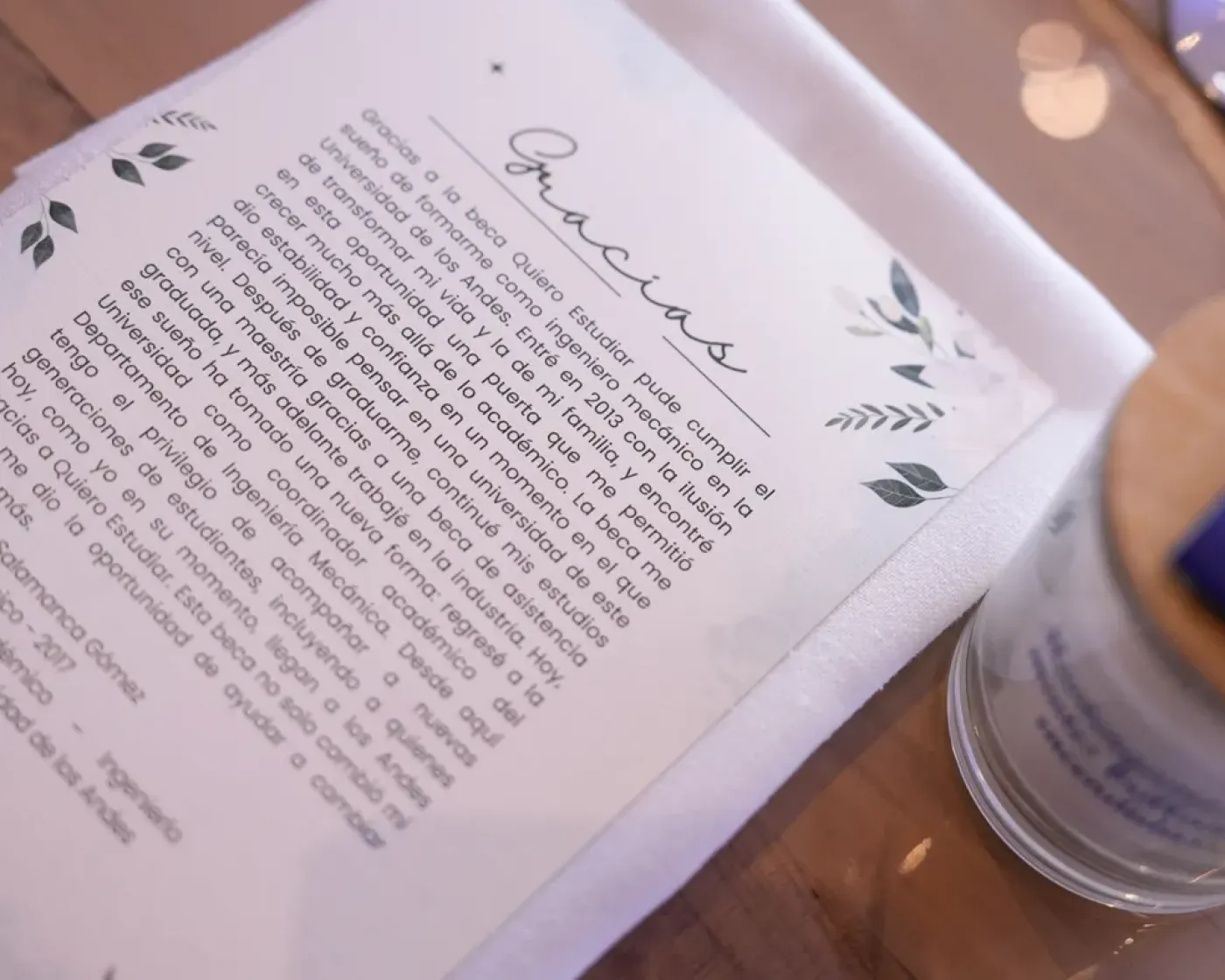 cena quiero estudiar 