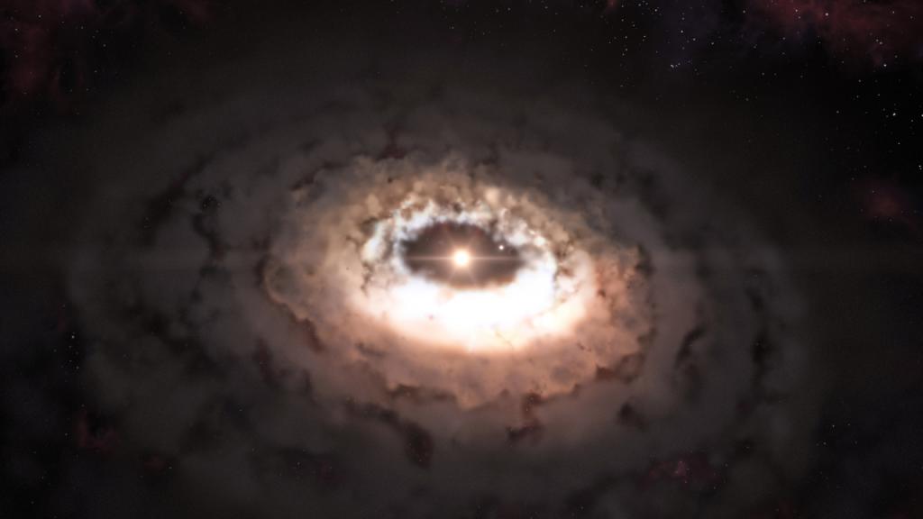 Imagen del universo tomada por un telescopio desde la Tierra. 